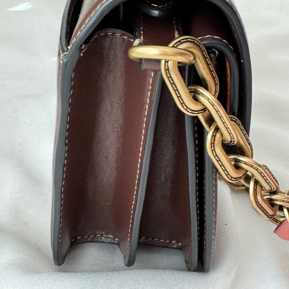 Coach Idol Shoulder Bag In Maple Oversea Exclusive CM157 - Picture 7 of 15